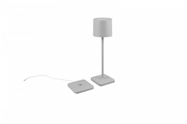 Lampka Stołowa Przenośna Akumulatorowa Szara LED FERNANDEZ R54096177 RL