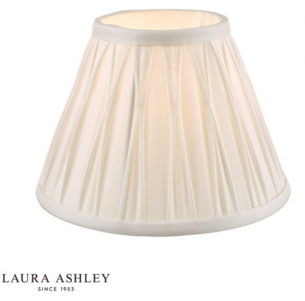 Klosz Abażur 40cm LAURA ASHLEY Fenn Silk White DAR LIGHTING LA3677465-Q (Abażur- Bez Podstawy)