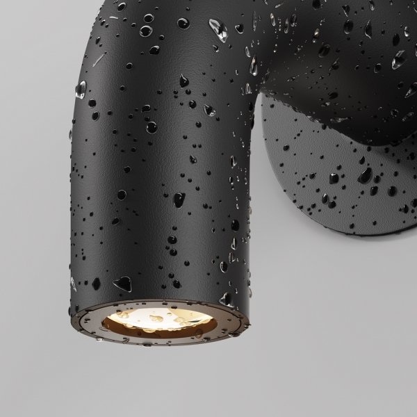 Nowoczesne oświetlenie zewnętrzne na ścianę kinkiet LED grafit stal nierdzewna Sleek MAYTONI O477WL-L2GF3K