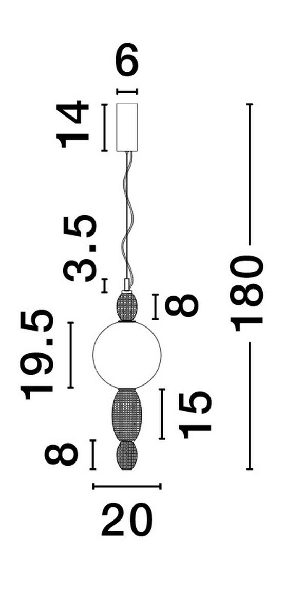 Elegancka lampa wisząca delikatne pastelowe kolory JOAQUIN LE44546 Luces Exlusivas