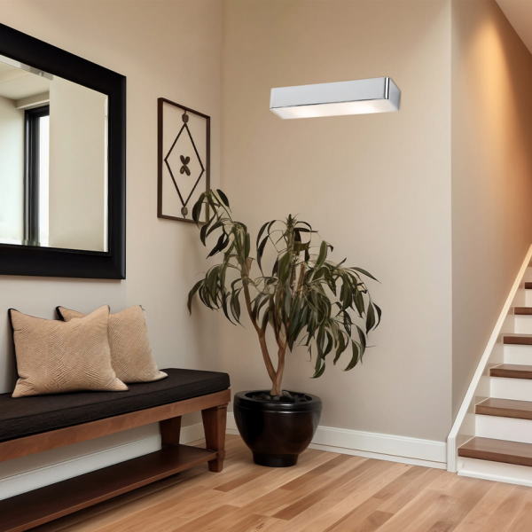 Chromowany kinkiet nad lustro natynkowa lampa ścienna Rodan 3074 Argon