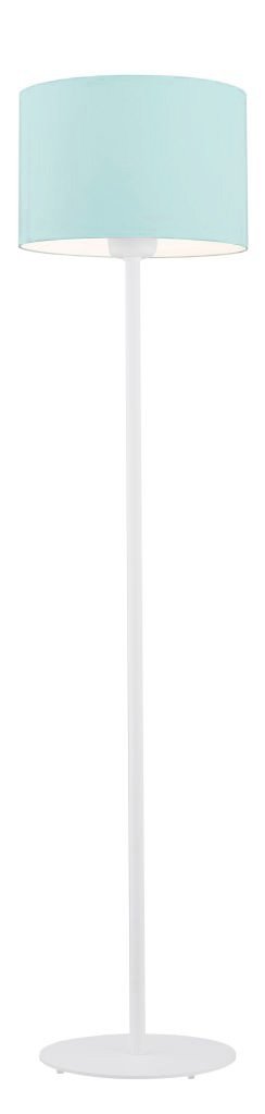 Dziecięca lampa stojąca podłogowa lampa nocna uniwersalna biała podstawa tkaninowy abażur miętowy MAGIC 4131 Argon