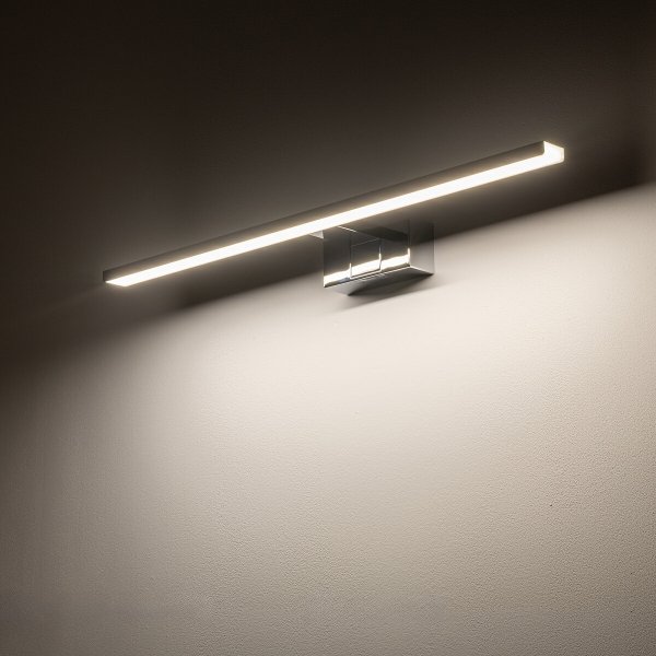Nowoczesny Kinkiet Ścienny Nad Lustro Chrom IP44 CEZANNE LED CHROME M 3000K 10666 Nowodvorski Lighting