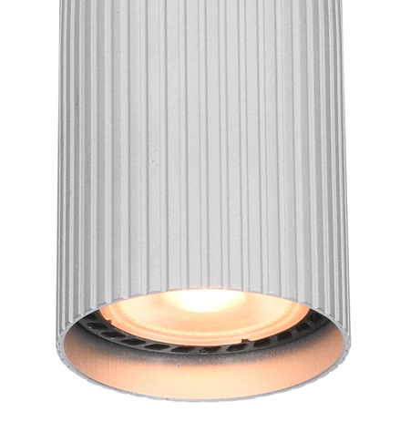 Nowoczesna Lampa Wisząca W Kolorze Aluminium Tuba Metalowa RILOK PND-83920-1-ALU ITALUX