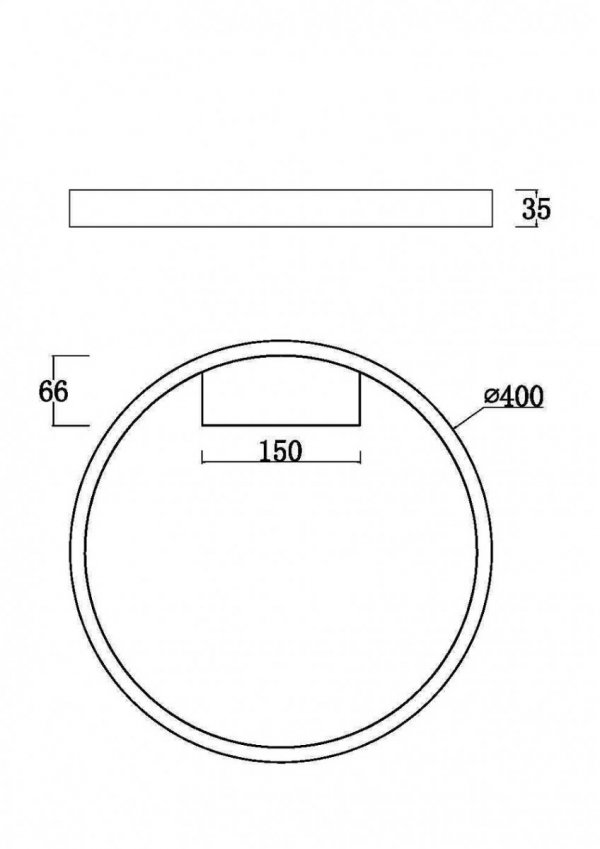 Lampa Sufitowa Okrągła Mosiężna RIM MOD058CL-L25BS3K MAYTONI