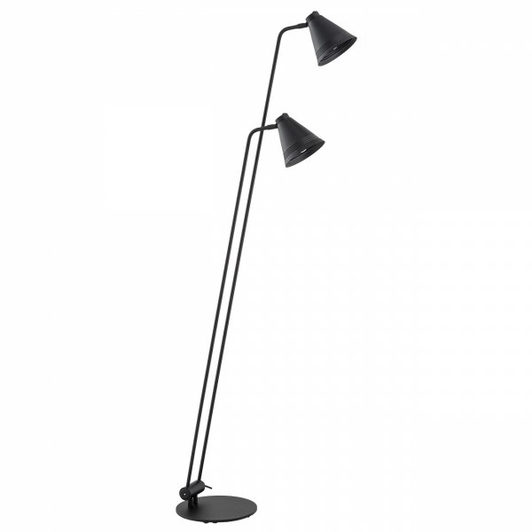Czarna Lampa Stojąca Podłogowa Vintage AVALONE 7077 ARGON