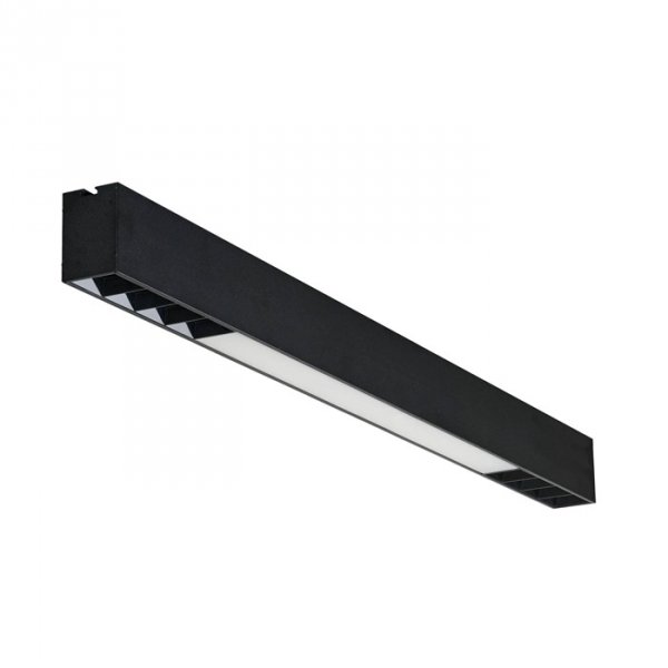 Minimalistyczny Plafon Sufitowy LED Czarny CCT LINELIO 318 AZ5666 AZZARDO