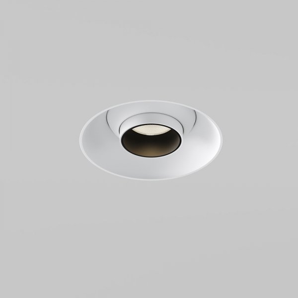 Lampa wbudowana w sufit spot LED nowoczesna regulowana tuba aluminum biała Focus T MAYTONI C140TRS-L200-7W3K-W
