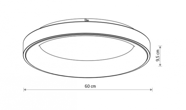 Nowoczesna Oprawa Sufitowa Plafon NIKKI ROUND LED WHITE 60W 3000K 11202 Nowodvorski Lighting