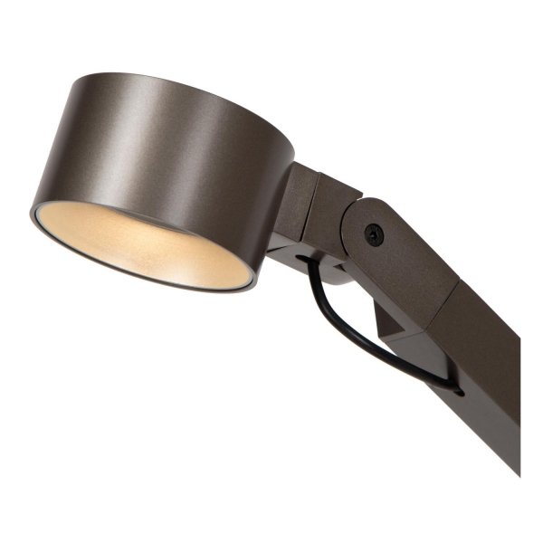 Lampa stołowa biurkowa LED szara przenośna minimalistyczna uniwersalna możliwość ściemniania OGDEN 56505/06/15 LUCIDE