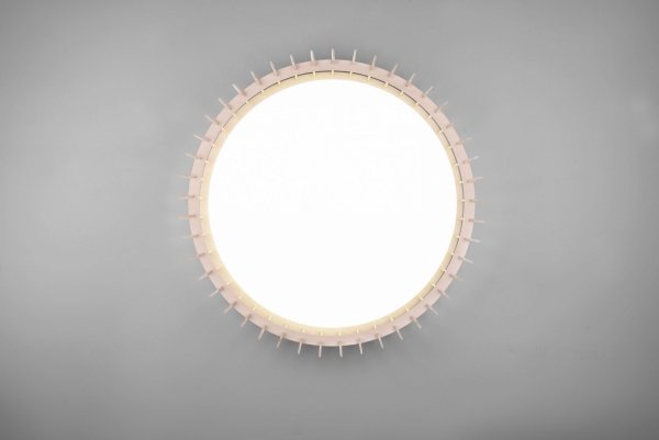 Nowoczesna Dekoracyjna Lampa Sufitowa Plafon LED Naturalne Drewno MONTE R62171930 RL