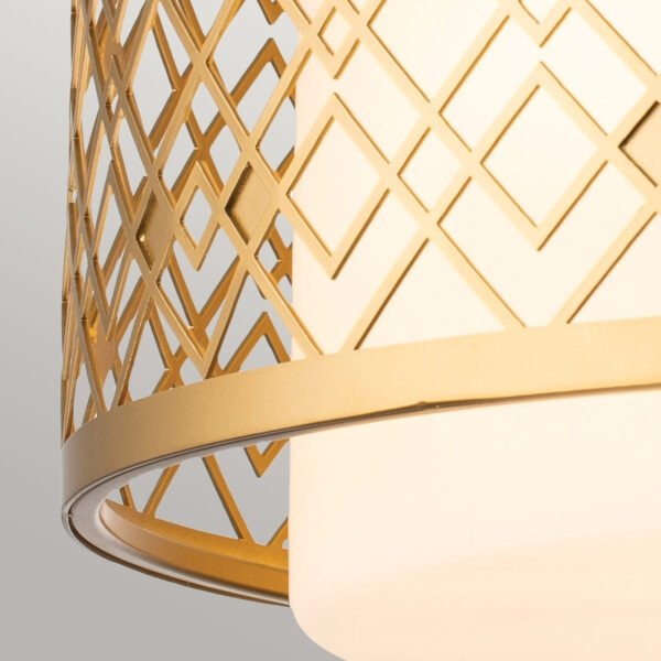 Designerski plafon Ziggy Elstead Lighting ZIGGY-F-M-LG Lakierowane złoto