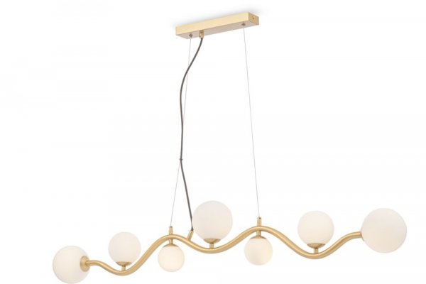 ZŁOTA DESIGNERSKA LAMPA WISZĄCA MAYTONI UVA MOD059PL-07G BIAŁE KULE