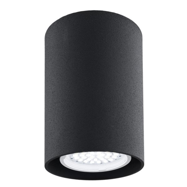 Lampa sufitowa downlight tuba plafon metalowa okrągła czarna pojedyncza nowoczesna klasyczna LED GU10 TYBER 3118 Argon