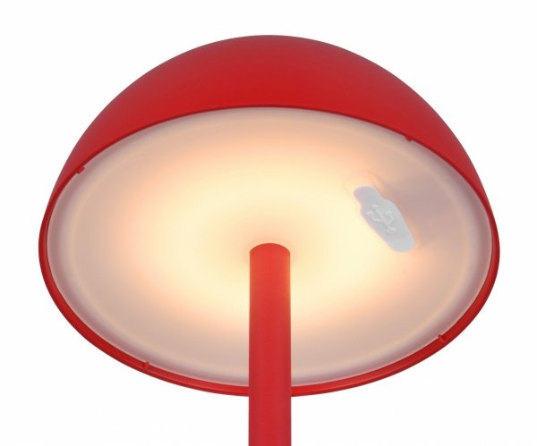 Nowoczesna Akumulatorowa Lampka Przenośna Czerwona RICARDO R54106110 RL