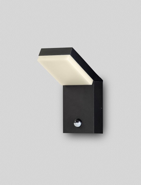 Minimalistyczny kinkiet ścienny zewnętrzny klasyczny LED aluminiowy kolor antracyt podświetlający elewację IP65 SIRELIA LE75156 Luces Exclusivas