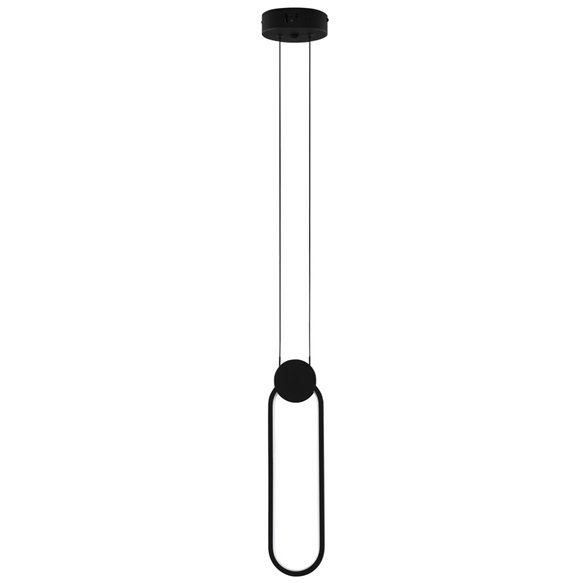 Nowoczesna Czarna Lampa Wisząca LED BARRE LE43550 LUCES EXCLUSIVAS
