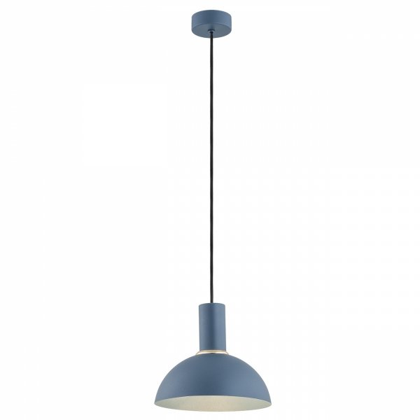 Nowoczesna prosta lampa wisząca granatowa kielich półkula stal designerska minimalistyczna granat SINES 4221 Argon