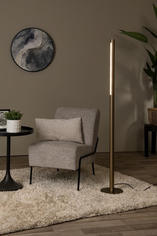 Nowoczesna Lampa Podłogowa LED Brąz GRIFFITH 24703/17/04 LUCIDE