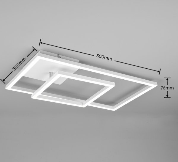 Nowoczesny biały plafon sufitowy LED 25W PADELLA R62642131