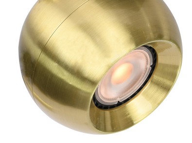 Czarna Oprawa Ścienno Sufitowa Mosiężny Reflektorek LAFIN SPL-45379-1R-BK-GD ITALUX