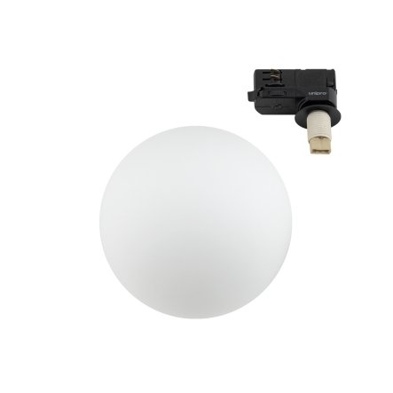 Nowoczesna oprawa świetlna reflektor na szynoprzewód 3 fazowy szklana biała kula SNOWBALL 11296 Nowodvorski Lighting