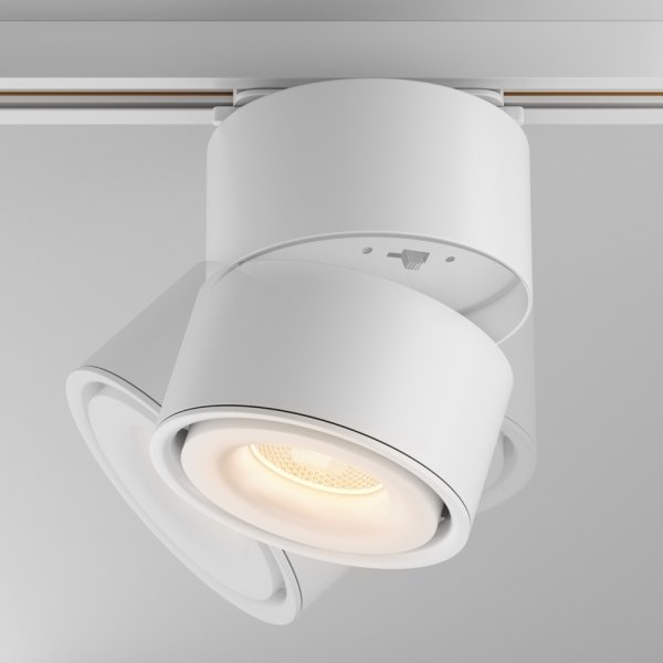 Ścieżka świetlna reflektor na szynoprzewodzie LED minimalistyczna aluminium biały Yin MAYTONI TR084-1-15W3K-D-W-DE