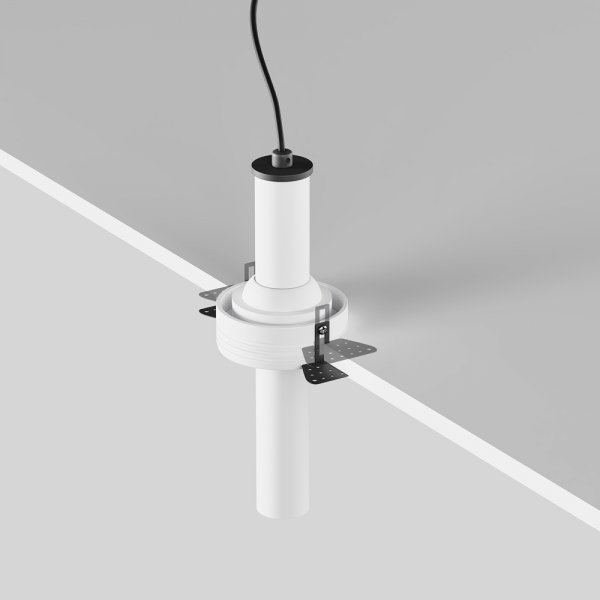 Lampa wbudowana w sufit spot LED nowoczesna regulowana tuba aluminum biała Focus T MAYTONI C140TRS-L200-7W3K-W