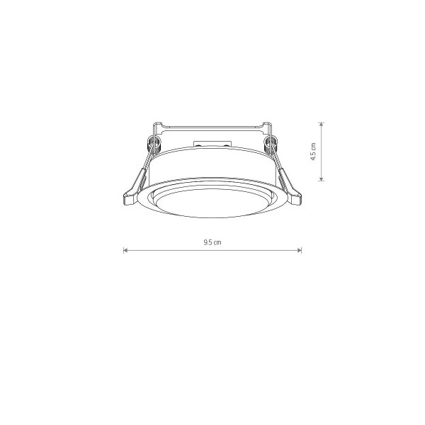 Lampa Podtynkowa Minimalistyczna Stalowa UNO S 10841 Nowodvorski Lighting