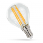 ŻARÓWKA LED COG CLEAR 4W NEUTRALNA PRZEZROCZYSTA KULKA 