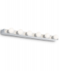CHROMOWY KINKIET NAD LUSTRO BIAŁE KULE IDEAL LUX PRIVE AP6 045627 GLAMOUR CHROM 