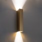 Złoty Kinkiet Dekoracyjny MALMO 10457 GÓRA-DÓŁ Nowodvorski Lighting 