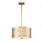 Designerska lampa wisząca Ziggy Elstead Lighting ZIGGY-2P-M-LG Lakierowane złoto 