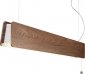 DREWNIANA LAMPA WISZĄCA NAD STÓŁA Nowodvorski Lighting OSLO LED 7522 SMOKED OAK 90 ZWIS Z WYŁĄCZNIKIEM 