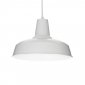 Biała Lampa Wisząca IDEAL LUX MOBY SP1 102047 Loft 