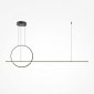 Lampa Wisząca LED Czarna Nowoczesna HALO MOD247PL-L49BK MAYTONI 