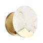 Lampa ścienna kinkiet marmurowy złoty okrągły 20cm glamour designerski elegancki nowoczesny ponadczasowy MARMO ST-3961 Step Into Design 