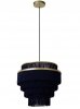 Lampa Wisząca Glamour Czarno Złota Z Frenzlami EXTRAVAGANZA FRILLS 03442/42/02 LUCIDE 