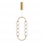 Złota Lampa Wisząca Glamour LED AMULET MOD555PL-L11G3K MAYTONI 