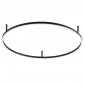 NOWOCZESNY CZARNY PLAFON OKRĄG RING 2700K LED IDEAL LUX ORACLE SLIM PL D90 341965 