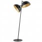 Lampa Stojąca podłogowa Do salonu 2-punktowa W Stylu Vintage SFERA 50337 SIGMA Czarny Złoty 