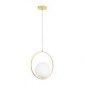 Złota lampa wisząca okrąg 35cm nowoczesna uniwersalna minimalistyczna ROUND DP0001A-350R Step Into Design 