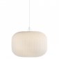 SKANDYNAWSKA BIAŁA LAMPA WISZĄCA SZKLANA NORDLUX MILFORD 30 46583001 