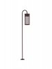 Minimalistyczny słupek ogrodowy uniwersalny LED aluminiowy kolor rdzawy tuba IP65 Luces Exclusivas 