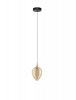 Nowoczesna lampa wisząca LED owalna złoty szklany klosz uniwersalna klasyczna minimalistyczna Luces Exclusivas 