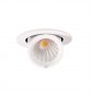 Oprawa wpuszczana w sufit LED minimalistyczna klasyczna okrągła biała aluminiowa regulowana Rubio H0132 MAXLIGHT 