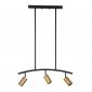 Lampa Wisząca Aluminiowa Czarno Złota LOFT LUCES EXCLUSIVAS CAYES LE42617 