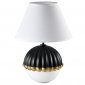 Lampa Stołowa Czarna Mosiężna GLAMOUR PRALINES COSMO LIGHT T01275BK 