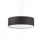 Lampa Wsząca Okrągła Czarna WOODY 105628 IDEAL LUX 