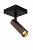 Nowoczesny plafon lampa sufitowa na wysięgniku szara regulowana tuba uniwersalna minimalistyczna aluminiowa GRADO 22974/01/15 Lucide 